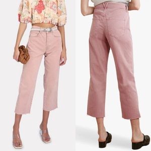 NEW $248 Veronica Beard 31 12 Straight Leg Ultra High Rise Crop Wide Leg Pants